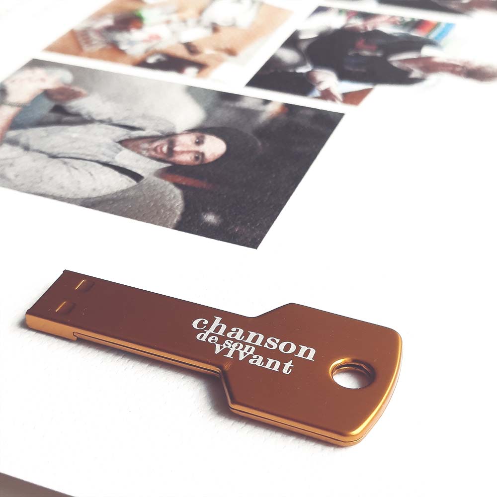 détail d'un livret d'accompagnement de Chanson de son vivant